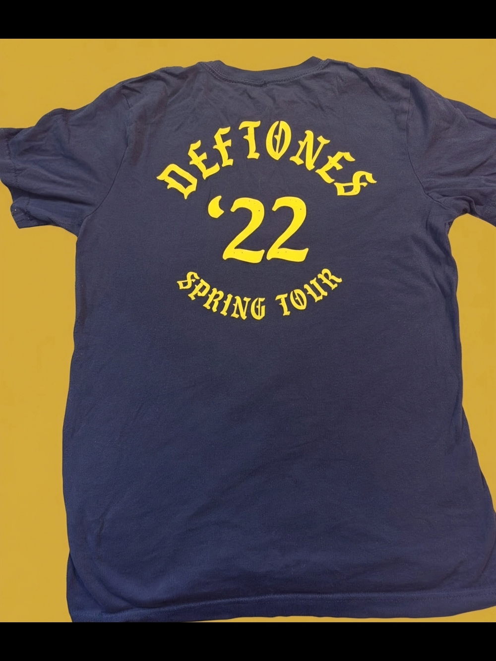 Deftones '22 Spring Tour Navy Short Sleeve Tee
